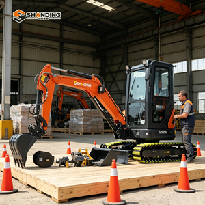 Mini-excavatrice sur chenilles 1, 2, 3,5 tonnes avec pelle rétrocaveuse et pince hydraulique, certifiée CE EPA, pour jardin, ferme et usage domestique, livraison gratuite - Product Image 4