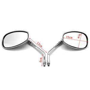 Universal 10mm Chrome Motorcycle Rear View Side <b>Mirrors</b> Handle Bar End Motorcycle <b>Mirrors</b> Premium Quality Motorcycle Accessories - Product Image 4