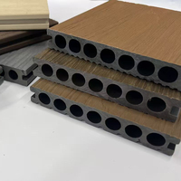 Plancher en WPC pour extérieur, planches en bois dur massif, bois-plastique, terrasse en WPC, terrasse composite à grain de bois 3D