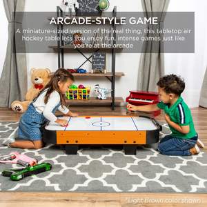 Meilleur Choix Produits 40 Pouces Portable <span class=keywords><strong>Air</strong></span> <span class=keywords><strong>Hockey</strong></span> Arcade <span class=keywords><strong>Table</strong></span> MDF 100V Moteur Ventilateur Électrique 2 Strikers 2 Pucks Game Room Fun - Product Image 5