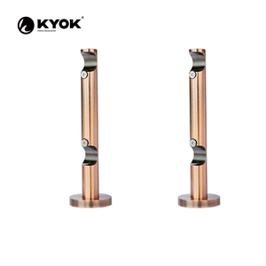 Soporte de Riel para Cortinas Europeo de Hierro Resistente - Soporte Estable para Barras de Cortina Dobles - Product Image 6