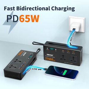 야외 캠핑 여행용 150W 리튬 이온 배터리 가정용 비상 <span class=keywords><strong>UPS</strong></span> 백업 전원 휴대용 파워 스테이션 (손전등 포함) - Product Image 5