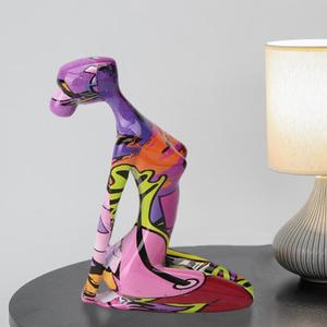 Statua in metallo per la casa e l'ufficio decorazione in alluminio durevole decorazione in stile Art Deco - Product Image 4