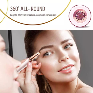 Tondeuse à sourcils électrique, maquillage, batterie, ABS, <span class=keywords><strong>appareil</strong></span> d'épilation sans douleur pour les poils du visage, pour femmes, épilateur - Product Image 4