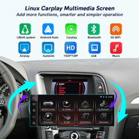 Pantalla CarPlay Linux de 12.3 Pulgadas con DSP MP3 para Audi Q5 2009-2017, Apple CarPlay Inalámbrico, Android Auto, Plug&Play, Actualización OEM, 1 Año de Garantía