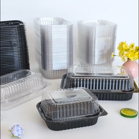 Boîte à sushi en plastique jetable de qualité supérieure pour affichage d'aliments frais à emporter et restauration