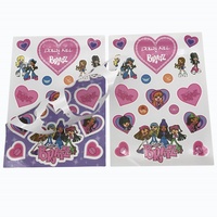 Feuilles d'autocollants en papier mat personnalisées, impression couleur, étiquettes découpées à la forme pour cadeaux et promotions