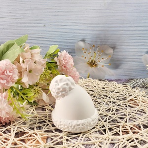 Moldes de fundición de resina hechos a mano para adornos decorativos DIY estilo Ins moldes de sombrero de Navidad de silicona W0432 - Product Image 2