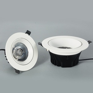 Downlight empotrable LED moderno con control remoto J-Box IC Air Tight Regulable Aluminio Cuadrado Fijo/Gimbal Ubicación húmeda LED regresado - Product Image 5
