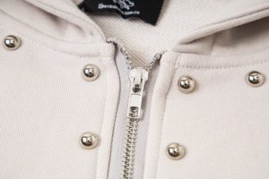 Chaqueta con cremallera estampada Vintage de calle de EMOCIONES mixtas de algodón 100% pesado de alta calidad con agujeros rotos para hombres sudaderas con capucha - Product Image 6