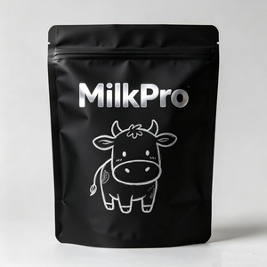 Organic Superfood Milk Powder Pouch High Barrier Matte Finish Stand up Pouch for Chia <b>Seed</b> Hemp Protein Food Packaging Bag - Product Image 3