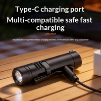 Klip Keycap Mini Multifungsi dari Paduan Aluminium, Lampu Kerja Portabel Tahan Lama, Lampu Darurat, Senter Camping