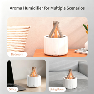 Diffuseur d'arômes Flamme de Feu de Camp, Humidificateur Ultrasonique à Brume Froide, Effet de Lumière de Feu Réaliste, Machine à Parfum aux Huiles Essentielles - Product Image 6