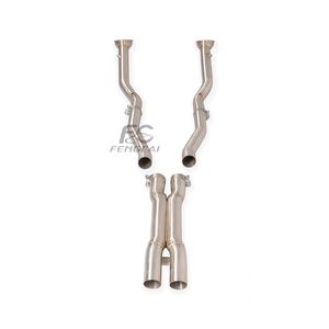 Collecteur d'échappement direct et tube intermédiaire en X pour Ferrari F12 Berlinetta 6.3L <span class=keywords><strong>V12</strong></span> 2013+ en acier inoxydable SS304 – Amélioration de puissance pour échappement automobile - Product Image 6