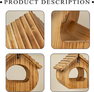 Mangeoire à oiseaux extérieure Mangeoire à nourriture pour tournesol Blue Cardinal backyard deck balcon gazebo Installation de haie <span class=keywords><strong>Buddy</strong></span> automatique. - Product Image 3