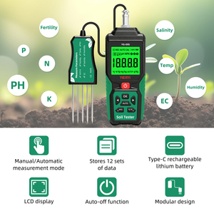 Medidor de Suelo <span class=keywords><strong>Digital</strong></span> 9 en 1 YAGO YG-09S, Detector de pH, NPK, EC, Humedad, Temperatura, Salinidad y Fertilidad del Suelo, Analizador Portátil de Nutrientes del Suelo - Product Image 5