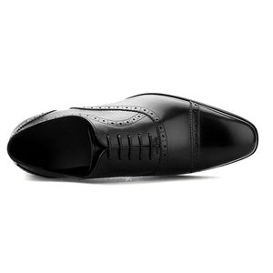 2024 Vintage hecho a mano de cuero genuino Brogues <span class=keywords><strong>Oxford</strong></span> zapatos para hombres estilo de negocios ligero resistente para Bodas de otoño - Product Image 3