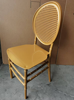 Chaise en plastique empilable décontractée de style Louis Ghost blanche, durable, pour salon d'hôtel moderne, événements et banquets, vente chaude