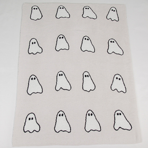 Stock Lot Luxury Designer Influence king Size <strong>Halloween</strong> Polyester Knit Throw Ghost <strong>Blanket</strong> for Home - Product Image 3