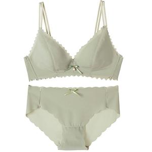 2024 Sexy Bra Panty Set Diseño acolchado para chicas calientes Ropa interior <span class=keywords><strong>de</strong></span> punto Panty Fotos Hot Xxx Sexy Ropa interior - Product Image 3