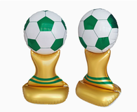 Ballons en aluminium 3D sur pied en forme de trophée de football, de chaussure de baseball et de Glabos pour la décoration de fête et l'ambiance de match de football