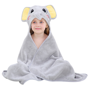 MICHLEY OEM Hot Sale Kids Hooded Animal Bathrobe <strong>Girls</strong> Beach <strong>Poncho</strong> Children Bath <strong>Towels</strong> - Product Image 1