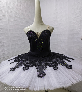 Nouveau Costume de ballet professionnel en satin <span class=keywords><strong>noir</strong></span> pour filles et femmes-<span class=keywords><strong>TUTU</strong></span>-42 - Product Image 1