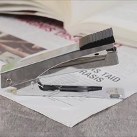 Vente en gros 10 # petite agrafeuse en métal durable bureau école papeterie cadeau avec logo personnalisé