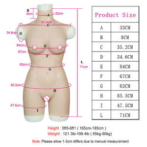 Grote Beker Nepborsten Man Naar Vrouw Kunstmatige Siliconen Body Pak Natuurlijke <span class=keywords><strong>Vagina</strong></span> Voor Crsossdresser Sissy Transgender Cosplayer - Product Image 5