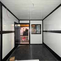 Maison conteneur mobile préfabriquée pliable, maison préfabriquée de luxe détachable pour atelier extérieur