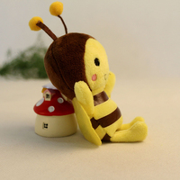 Peluche Abeille Mignonne en Promotion – Jouet en Peluche Abeille Jaune Adorable avec Ailes