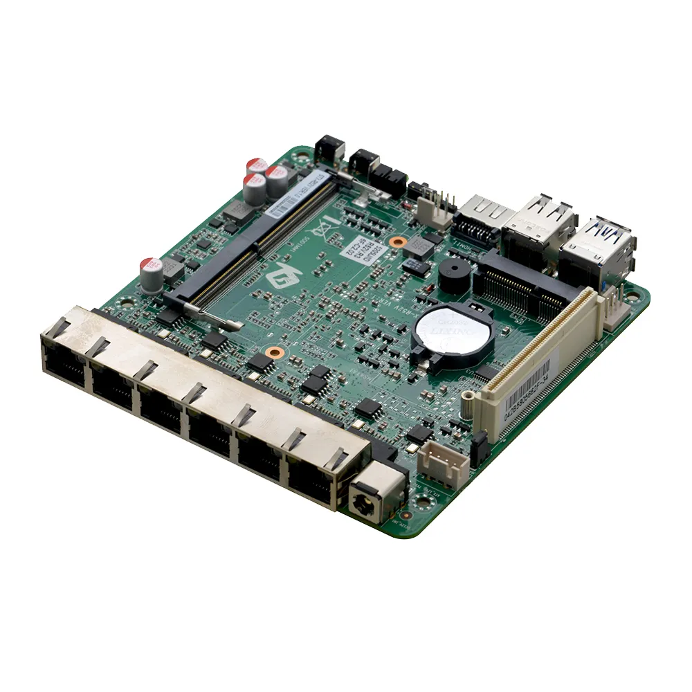 Pfsense 10 gen 5205U 6 LAN Ddr4 Mini Nano ITX güvenlik duvarı anakart