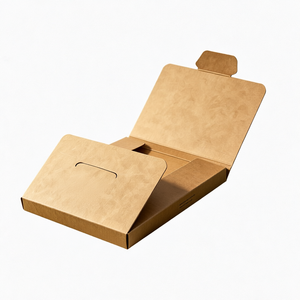 Carpeta de Cartón Corrugado Reciclable y Ecológica de 7x10 cm, para Tarjetas VIP, Embalaje de Regalos, Joyería, Exhibición, Plegable - Product Image 1