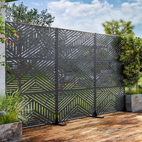 Panneaux de clôture décoratifs en alliage d'aluminium découpés au laser, design treillis, haute qualité, caractéristiques 3D, écologiques, pour maisons modernes