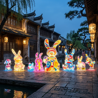 Lanternes de Pâques pour adultes, en forme de lapin, étanches, décoratives lumineuses, pour parcs, centres commerciaux, fermes de loisirs, Thanksgiving, remise des diplômes, personnalisables