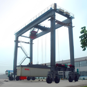 20 tấn 30ton 20ft 40ft straddle tàu sân bay cần cẩu container Thiết bị nâng cao hiệu suất cao cao su tyred cần cẩu container để bán - Product Image 6