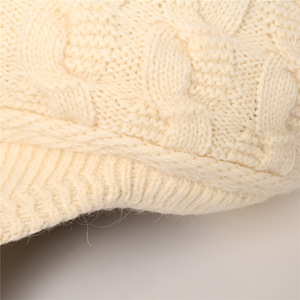 Boina <span class=keywords><strong>de</strong></span> punto <span class=keywords><strong>para</strong></span> mujer y niña, gorrito cálido y holgado <span class=keywords><strong>de</strong></span> punto, gorro <span class=keywords><strong>de</strong></span> <span class=keywords><strong>ganchillo</strong></span>, gorro <span class=keywords><strong>de</strong></span> esquí encorvado, gorros <span class=keywords><strong>de</strong></span> lana - Product Image 3