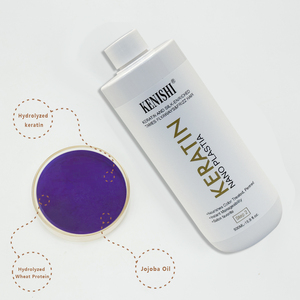 KENISHI Mejor Tratamiento de Nanoplastia Capilar Correctora y Alisadora con Proteína <span class=keywords><strong>para</strong></span> Reparación Profunda del <span class=keywords><strong>Cabello</strong></span> Rizado Queratina de Uso Profesional - Product Image 1