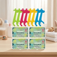 Fil dentaire en forme d'animal mignon, saveur fraise, en matériau de qualité alimentaire, couleurs vives, multi-styles, éléphant, emballage personnalisé, faible MOQ