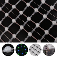 Cortina de Video LED Flexible Impermeable IP67, Pantalla de Malla LED Transparente Plegable para Exteriores, Fondo de Edificio