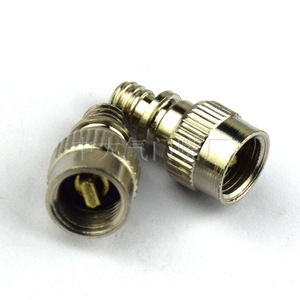 Adaptateur de valve française à valve française en cuivre pour le gonflage des pneus de vélo, couleur argent - Product Image 4