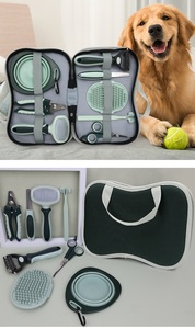Kit de toilettage pour animaux de compagnie avec coupe-ongles inclus, 8 en 1, durable, professionnel, multifonctionnel, pour chiens - Product Image 2