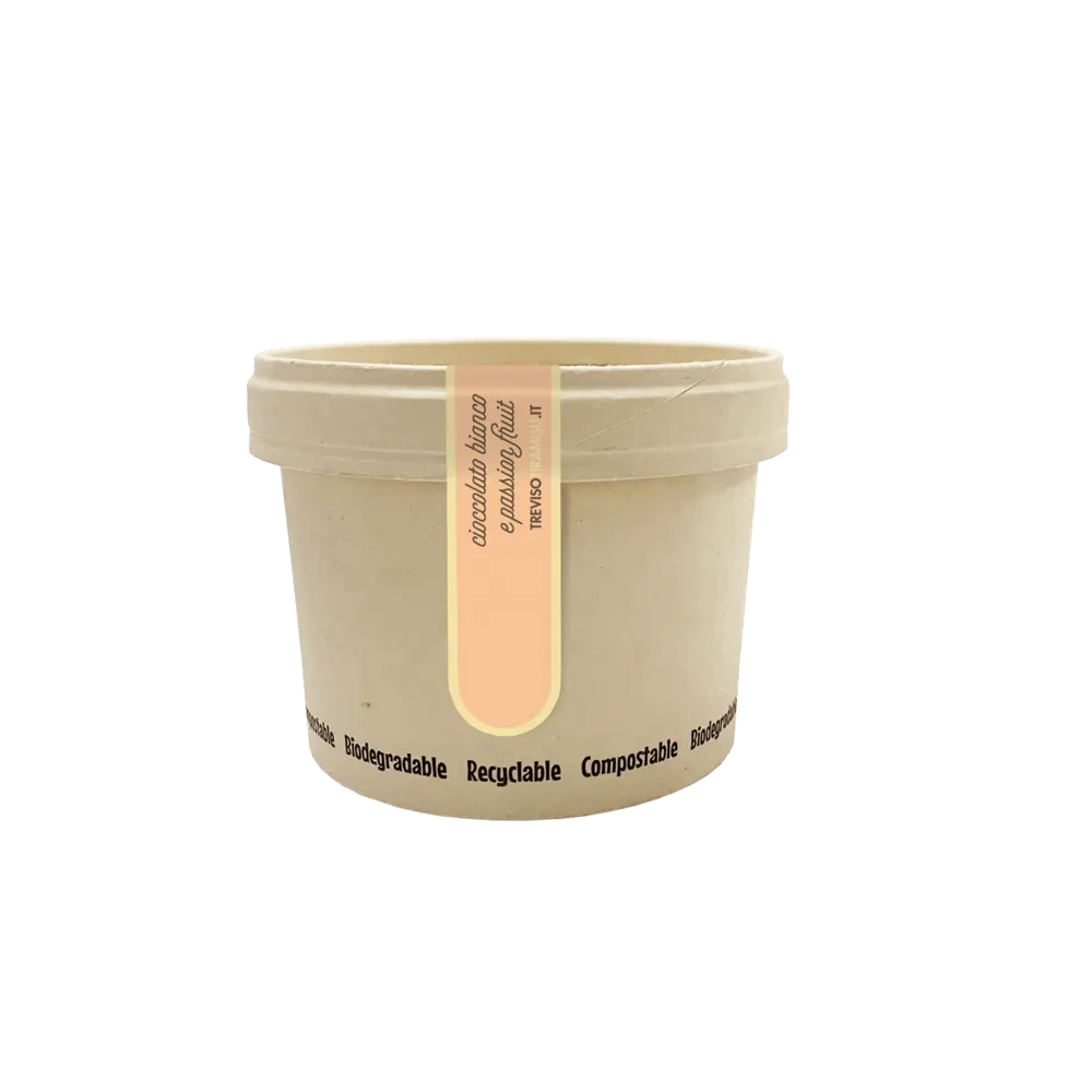 Tiramisu traditional dessert from Treviso white chocolate and passion fruit flavor packaged in cup high quality frozen product f