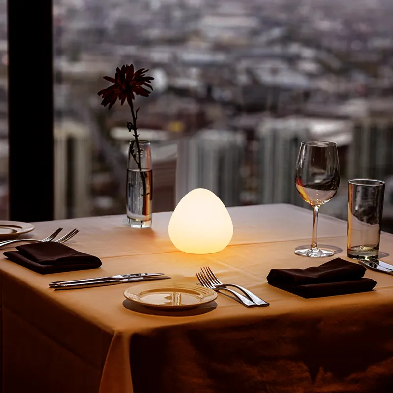 Carregamento USB Atmosfera LED Light Bar Restaurante Mesa de Jantar Top Cordless Table Lamp para Home Decoração Hotel