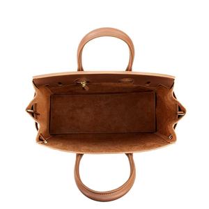 Bolsos de mano de piel auténtica de alta calidad para mujer, bolsas de mano grandes clásicas, de cuero Pu, a la moda, personalizadas - Product Image 4