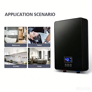 Chauffe-eau électrique intelligent à écran tactile mini, chauffage rapide, douche instantanée pour la maison et l'hôtel, fonctionnement en anglais, prise EU - Product Image 3