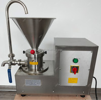 Meilleure qualité de broyage de fèves de cacao beurre d'arachide moulin colloïdal machine HJ-MJS-60 d'arachide beurre faisant la machine