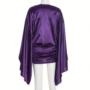 Nouveautés 2026 Robes tendance pour femmes Boutique élégante Col en V Manches longues Robes sexy - Product Image 5