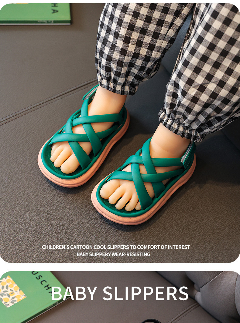 Fashionable Sandals for Teens PVC Rubber Summer Sandals for Kids Girl Shoes