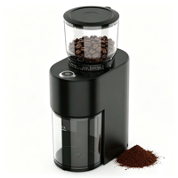 Molinillo de Café Eléctrico Anbolife con 38 Ajustes de Molienda, Acero Inoxidable, Filtro de 150g para Verter, Prensa Francesa, Fabricación OEM